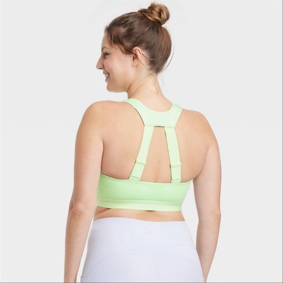 All in Motion Zipper Front Racerback Sports Bra - Picture 5 of 7